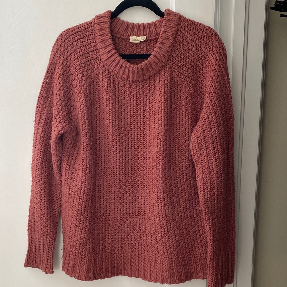 Cozy Knit Sweater in Dusty Pink